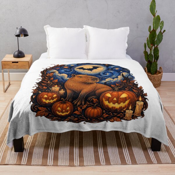 Item preview, Gothic Celestial Capybara – Moonlit Halloween Animal Art designed and sold by AMICO77.