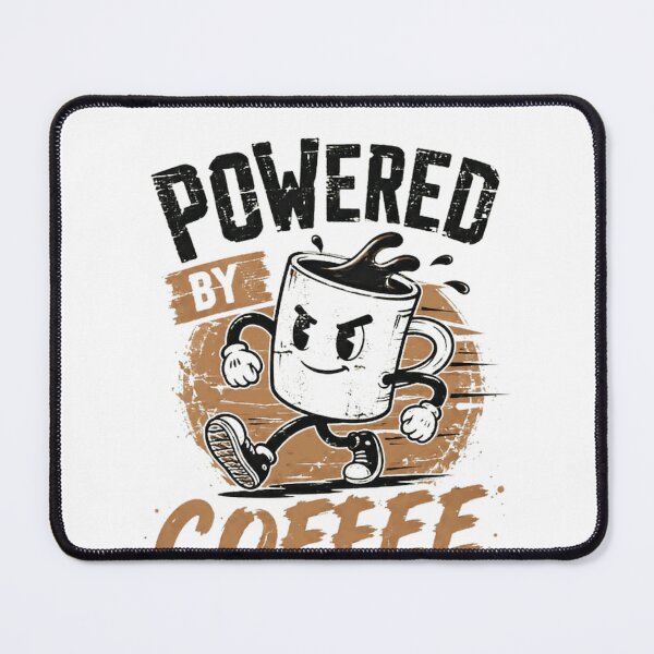 Item preview, Powered By Coffee Caffeine Lover Morning Drinker designed and sold by SkeletonsDanger.