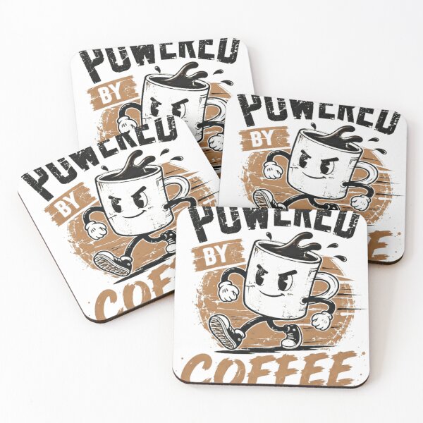 Item preview, Powered By Coffee Caffeine Lover Morning Drinker designed and sold by SkeletonsDanger.
