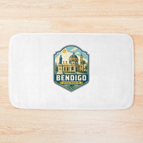 Item preview, Bendigo Australia Est. 1851 Australian City Travel Souvenir Landmark designed and sold by Star3NowForMe.