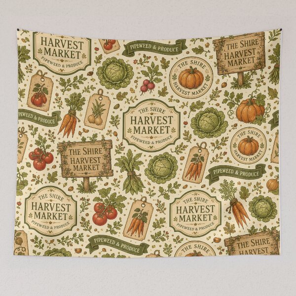 Item preview, Shire Harvest Label Pattern designed and sold by agearb.