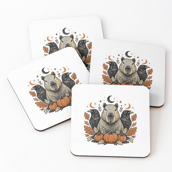 Item preview, Gothic Celestial Capybara – Moonlit Halloween Animal Art designed and sold by AMICO77.