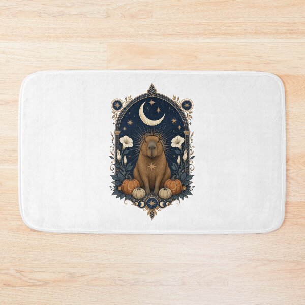 Item preview, Gothic Celestial Capybara – Moonlit Halloween Animal Art designed and sold by AMICO77.