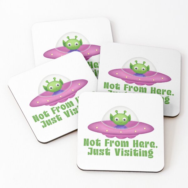 Item preview, Not From Here Just Visiting Alien designed and sold by jianina-alondra.