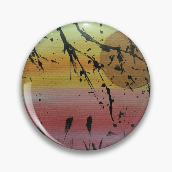 Item preview, Puesta de sol dorada — Paisaje natural abstracto designed and sold by GhostDogDesigns.