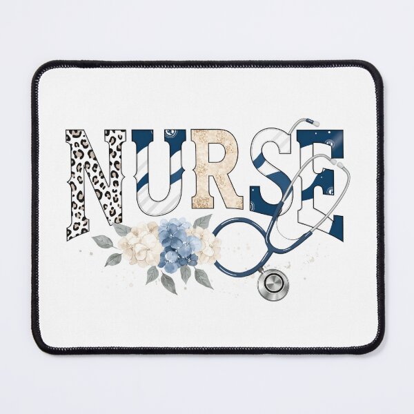 Item preview, Floral Nurse Stethoscope Blue Aesthetic designed and sold by DariaOltes.