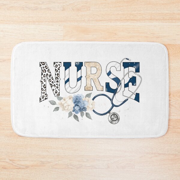 Item preview, Floral Nurse Stethoscope Blue Aesthetic designed and sold by DariaOltes.
