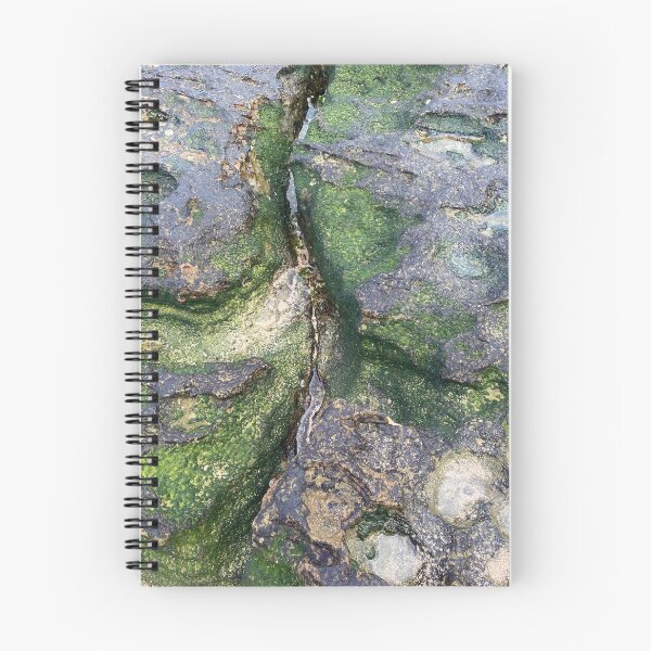 Item preview, Jade Green Mossy Beach Rocks Toowoon Bay designed and sold by lyndseyart.