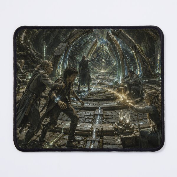 Item preview, Ancient Crystal Gateway | Epic Sci-Fi Fantasy Ruins Art Print designed and sold by Element Horizon Studio.