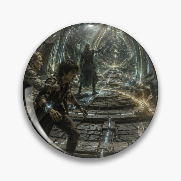 Item preview, Ancient Crystal Gateway | Epic Sci-Fi Fantasy Ruins Art Print designed and sold by Element Horizon Studio.