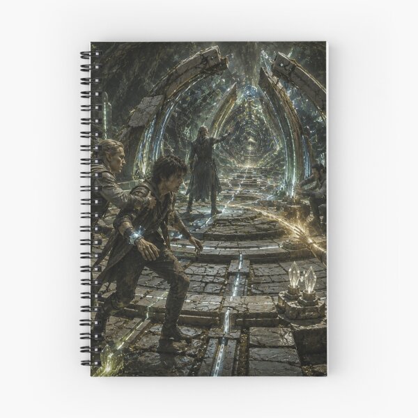 Item preview, Ancient Crystal Gateway | Epic Sci-Fi Fantasy Ruins Art Print designed and sold by Element Horizon Studio.