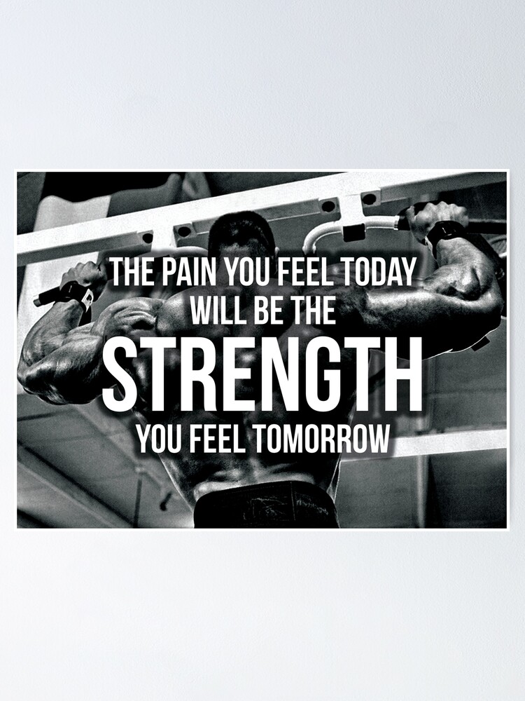 Bodybuilding Inspirational Workout Quote Poster