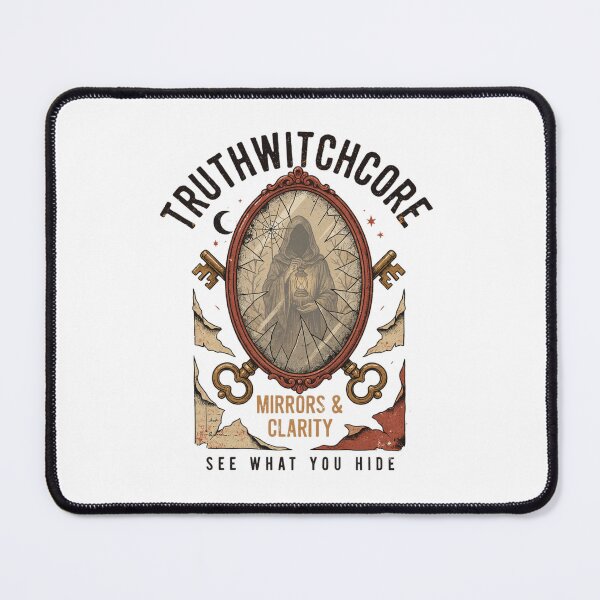 Item preview, Truthwitchcore Halloween Design – Vintage Mirror & Witch Graphic Tee v1 designed and sold by DarylWelsh2024.