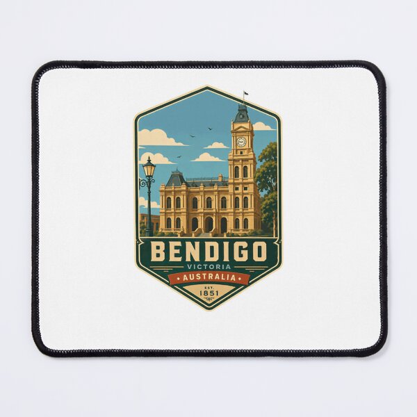 Item preview, Bendigo Victoria Australia Est. 1851 City Hometown Travel Souvenir designed and sold by Star3NowForMe.