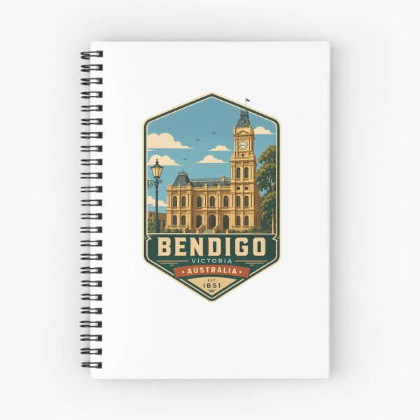 Item preview, Bendigo Victoria Australia Est. 1851 City Hometown Travel Souvenir designed and sold by Star3NowForMe.