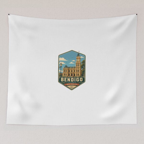 Item preview, Bendigo Victoria Australia Est. 1851 City Hometown Travel Souvenir designed and sold by Star3NowForMe.