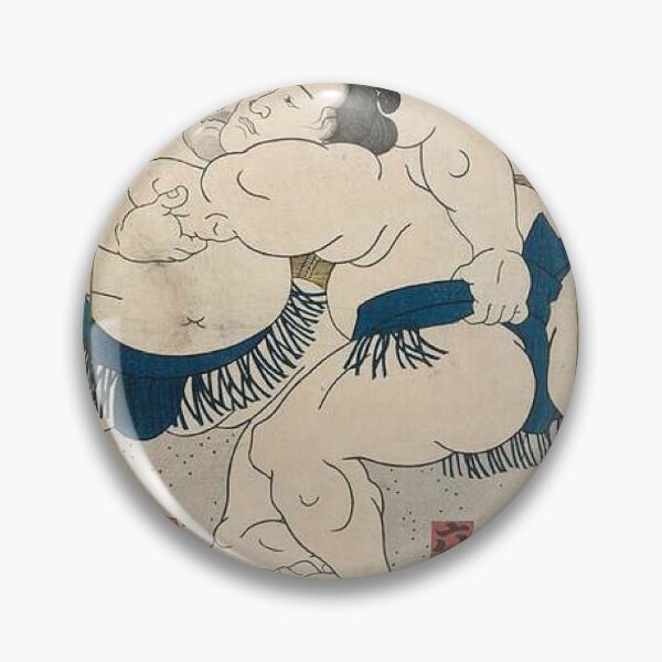Item preview, Japanese Sumo Match Ukiyo-e Print Unryu Six Peaks Kunisada designed and sold by vekotpu.