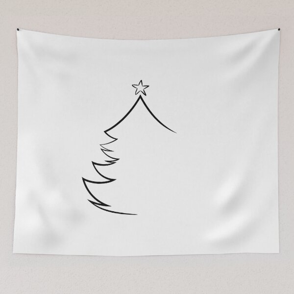 Item preview, Minimalist Christmas Tree Outline designed and sold by jkrphoto.