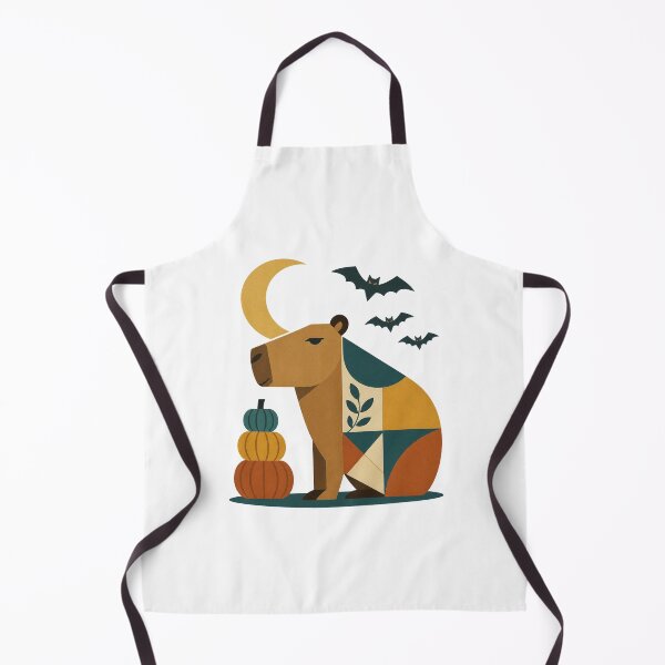 Item preview, Kawaii Halloween Capybara – Retro Minimal Spooky Animal Art designed and sold by AMICO77.
