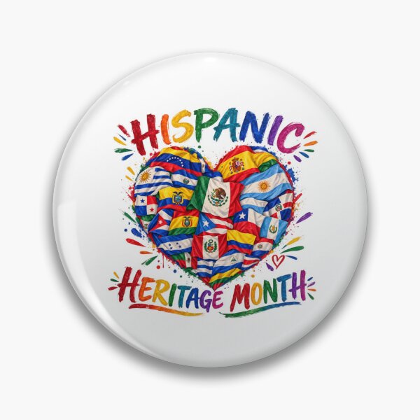 Item preview, Hispanic Heritage Month Heart of Latin America Spain designed and sold by Betsytiptoe.