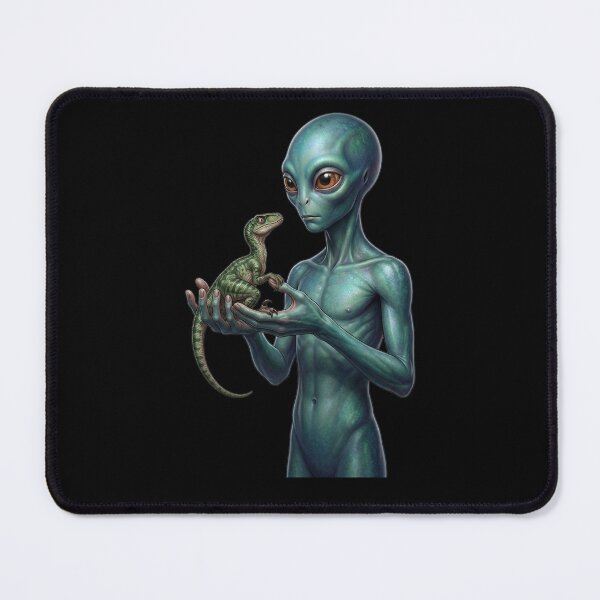 Item preview, Alien holding a Velociraptor designed and sold by ReneMM.