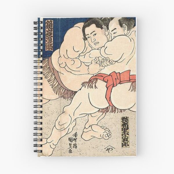 Item preview, Sumo Wrestling Match Ukiyo-e Woodblock Print Utagawa Kunisada designed and sold by vekotpu.
