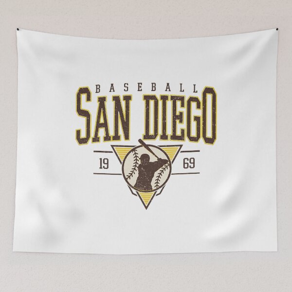 Item preview, San Diego Baseball Retro Comfort Color Tee designed and sold by JohnBrewe65431.