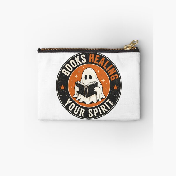 Item preview, Books Healing Your Spirit Ghost Reader Book Lover Halloween Spooky Season designed and sold by SkeletonsDanger.