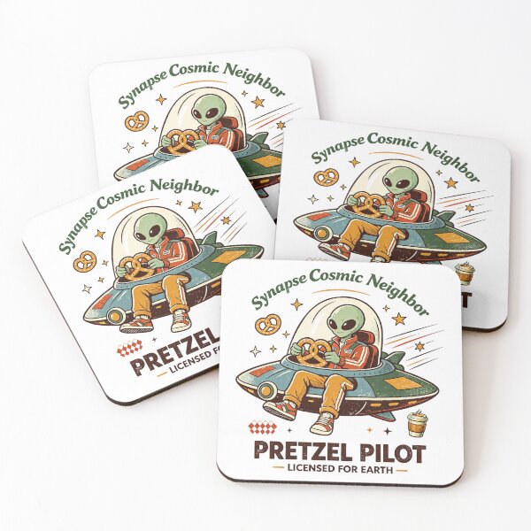 Item preview, Cosmic Alien Pretzel Pilot  designed and sold by NatalieJeans.