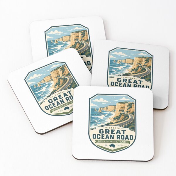 Item preview, Victoria Great Ocean Road Australia Coastal Treasure Travel Explorer designed and sold by Star3NowForMe.