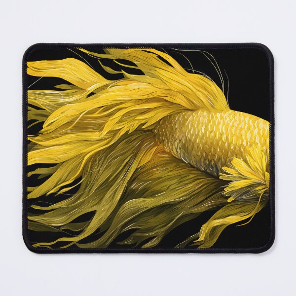 Item preview, Yellow betta illustration designed and sold by ScienceRex.