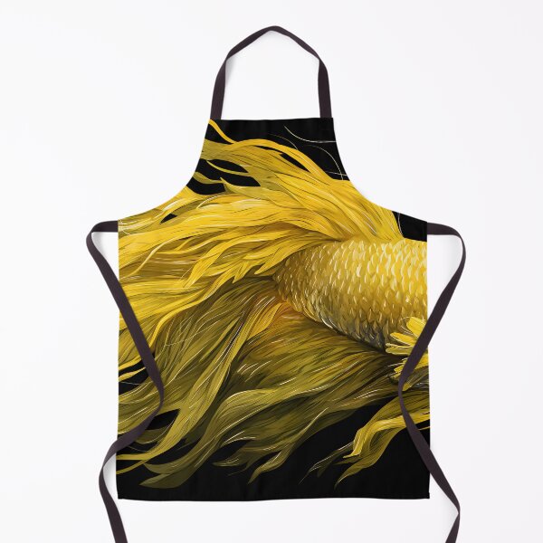 Item preview, Yellow betta illustration designed and sold by ScienceRex.