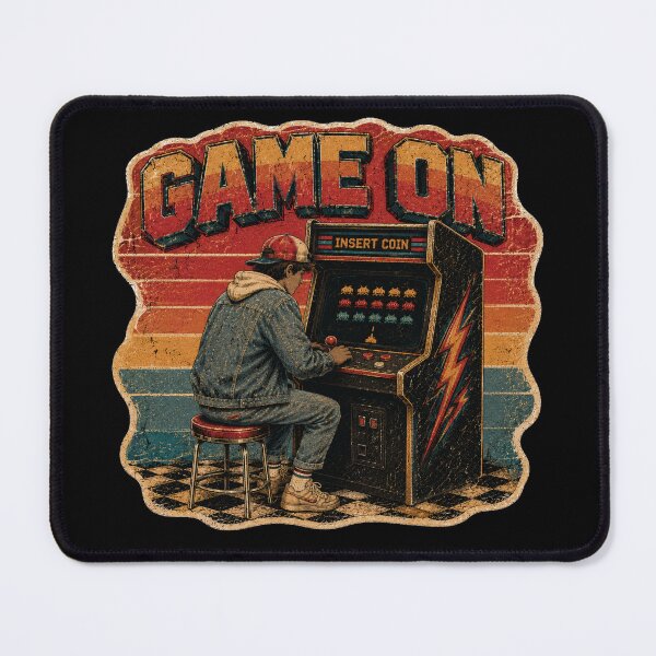 Item preview, Vintage Retro Game On Arcade designed and sold by ARDELVEX STUDIO.