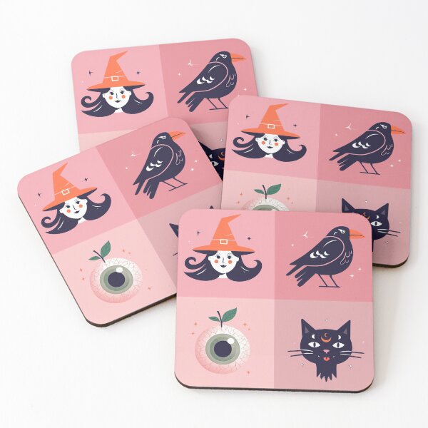 Item preview, Cute Witchy Halloween Witch Raven Cat Eyeball designed and sold by FestivityFinds.