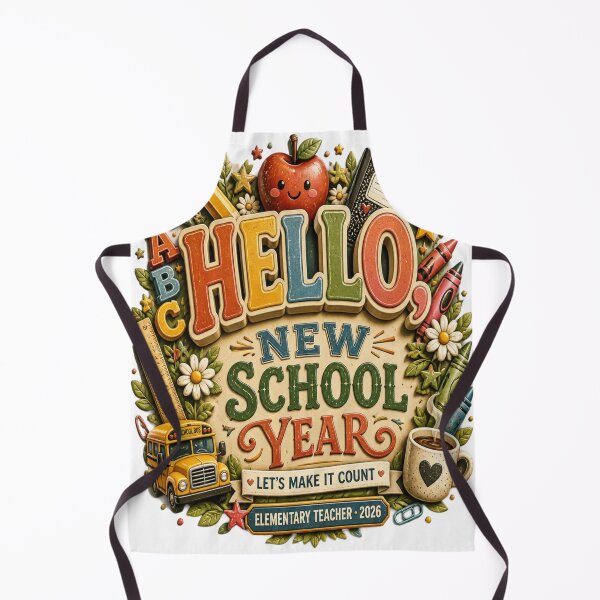 Item preview, Hello New School Year Teacher Shirt designed and sold by mo-carnival.