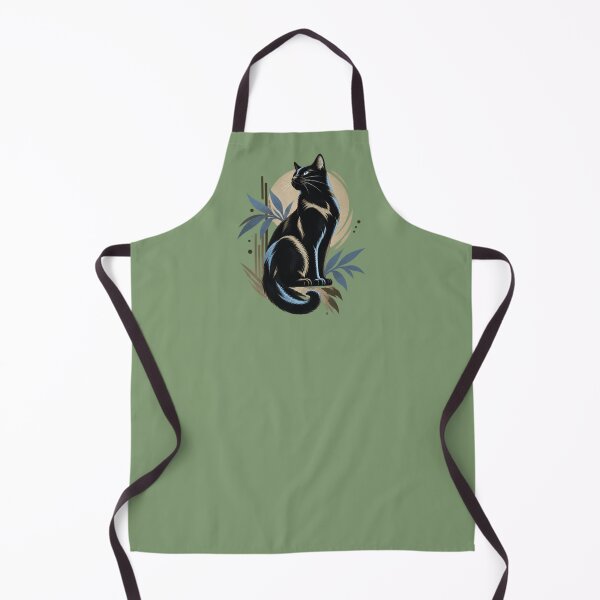 Item preview, Elegant Black Cat – Modern Decorative Feline designed and sold by SilentPowerArt.