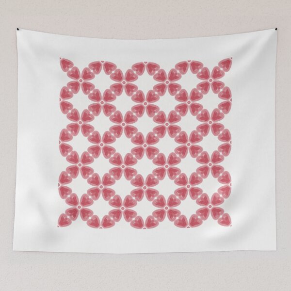 Item preview, Pink Heart Geometric Seamless Pattern designed and sold by Nicha Studio.