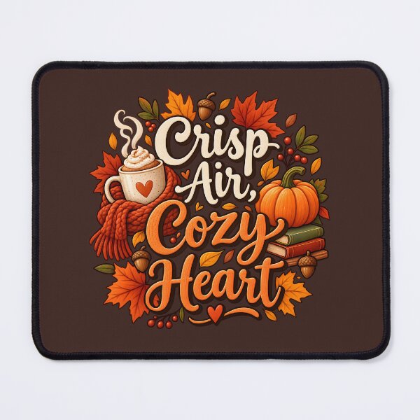 Item preview, Crisp Air Cozy Heart – Autumn Pumpkin & Coffee designed and sold by blankTeeShirt.