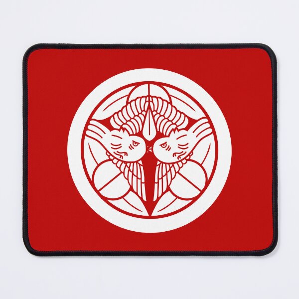 Item preview, Uesugi Kenshin Tobi-Suzume Crest Samurai Mon White Red / Japanese Crest designed and sold by 戦国まーけっと SENGOKU MARKET.