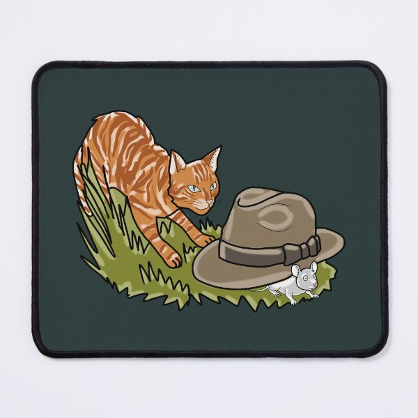 Item preview, Cat and Mouse Whimsical Cottagecore Illustration  designed and sold by LeshanArt.