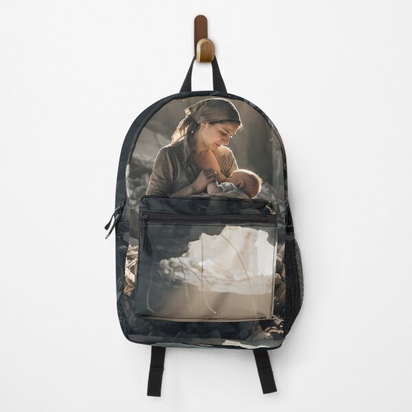 Item preview, Light in the Ruins: Mother's Love and Peace Art Print, Humanist Documentary Photography designed and sold by SOOstudio73.