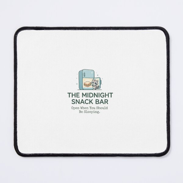 Item preview, Midnight Snack Bar Funny Raccoon Fridge Logo Design designed and sold by SarcasmAndSpite.