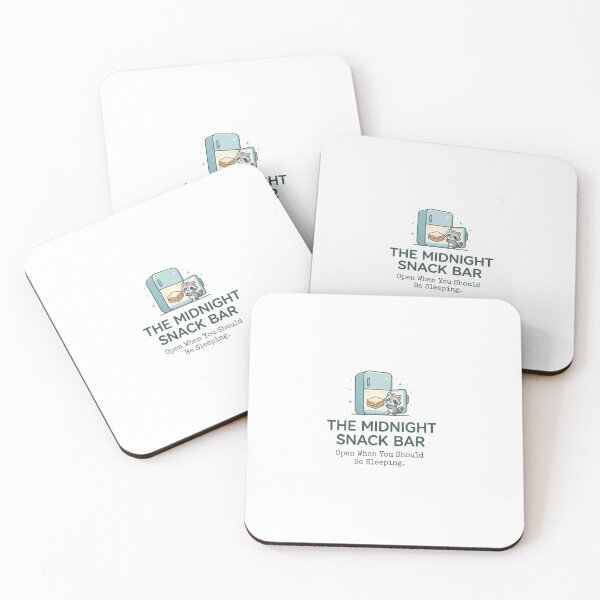 Item preview, Midnight Snack Bar Funny Raccoon Fridge Logo Design designed and sold by SarcasmAndSpite.