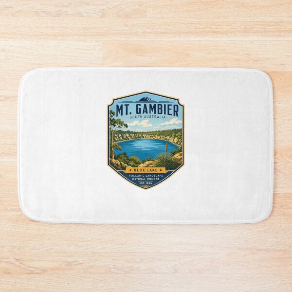 Item preview, Mt. Gambier South Australia Blue Lake Volcanic Landscape Travel Souvenir designed and sold by Star3NowForMe.