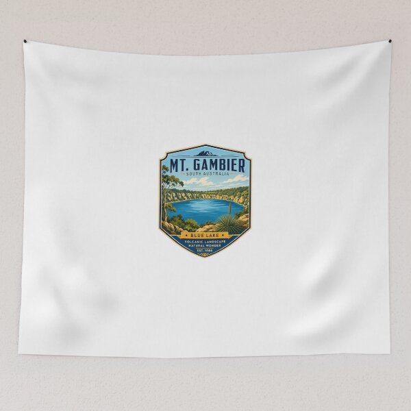 Item preview, Mt. Gambier South Australia Blue Lake Volcanic Landscape Travel Souvenir designed and sold by Star3NowForMe.