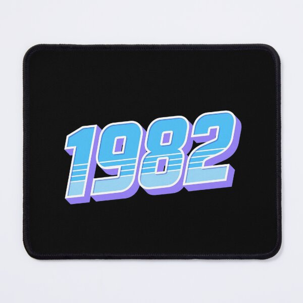 Item preview, "1982" retro synthwave style blue and purple designed and sold by Wawan35200.