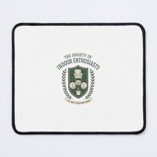 Item preview, Society of Indoor Enthusiasts Funny Introvert Crest designed and sold by SarcasmAndSpite.