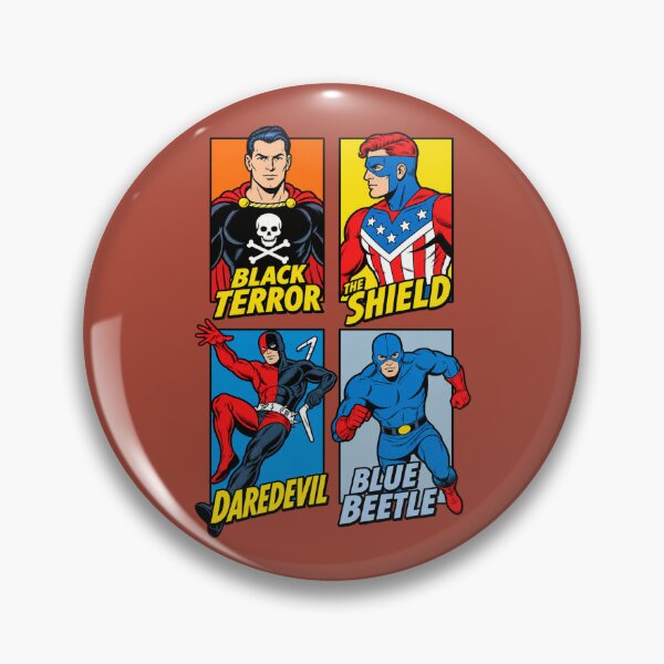 Item preview, Vintage Golden Age Superheroes Retro Pop Art Grid Graphic designed and sold by VoglR.