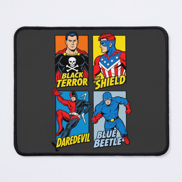 Item preview, Vintage Golden Age Superheroes Retro Pop Art Grid Graphic designed and sold by VoglR.