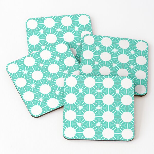 Item preview, Teal Geometric Circles Tile Pattern designed and sold by Nicha Studio.